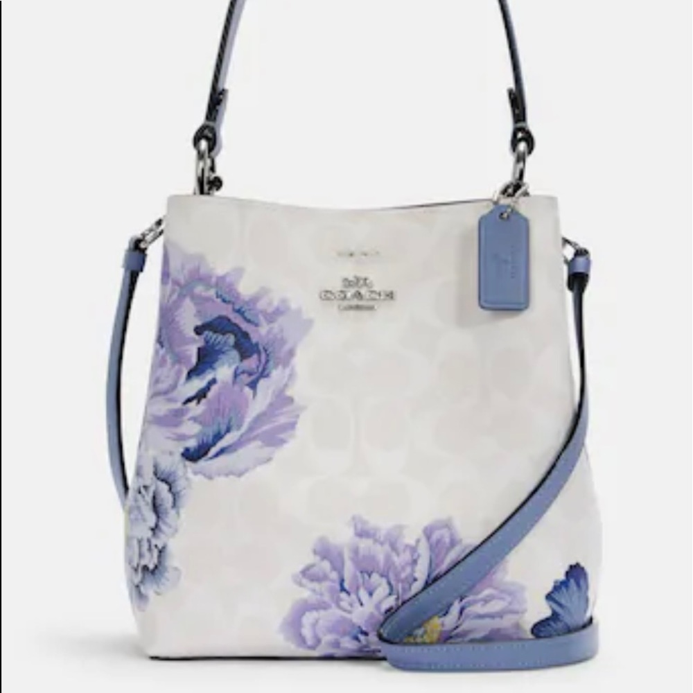 Small Town Bucket Bag In Signature Canvas With Kaffe Fassett Print